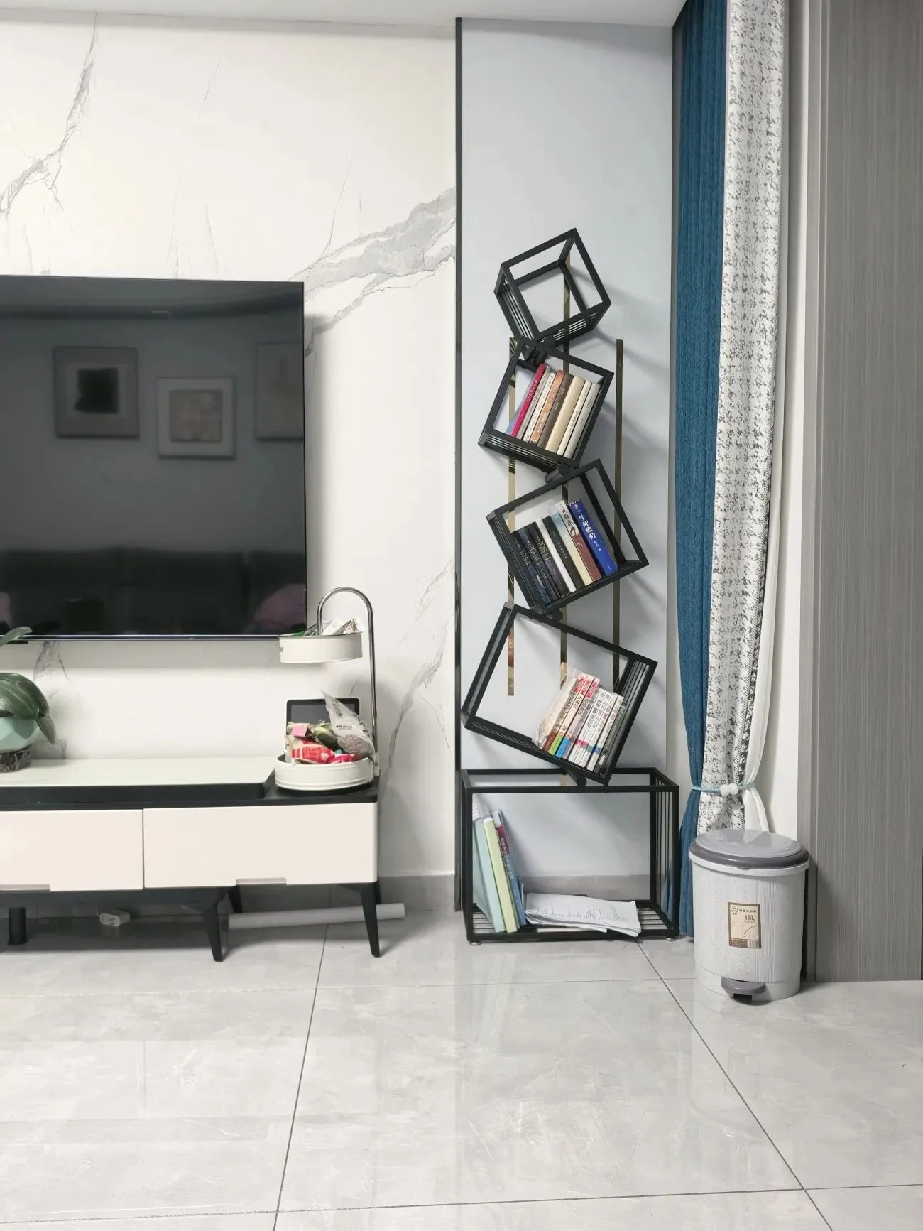 Iron Art Shelf - Office and Study Bookcase