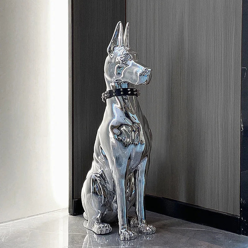 Electroplating Dog Statue