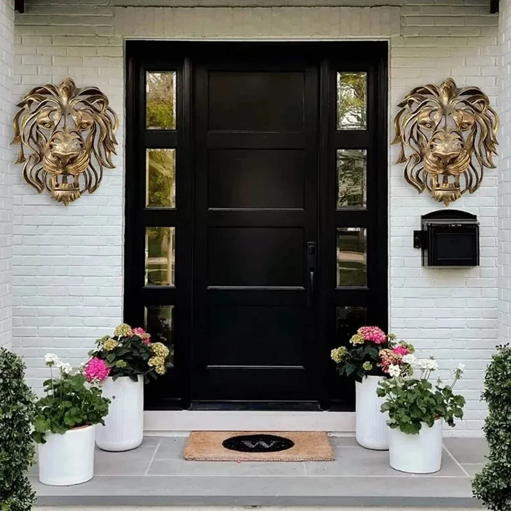 Lion Head Wall Mounted Art 