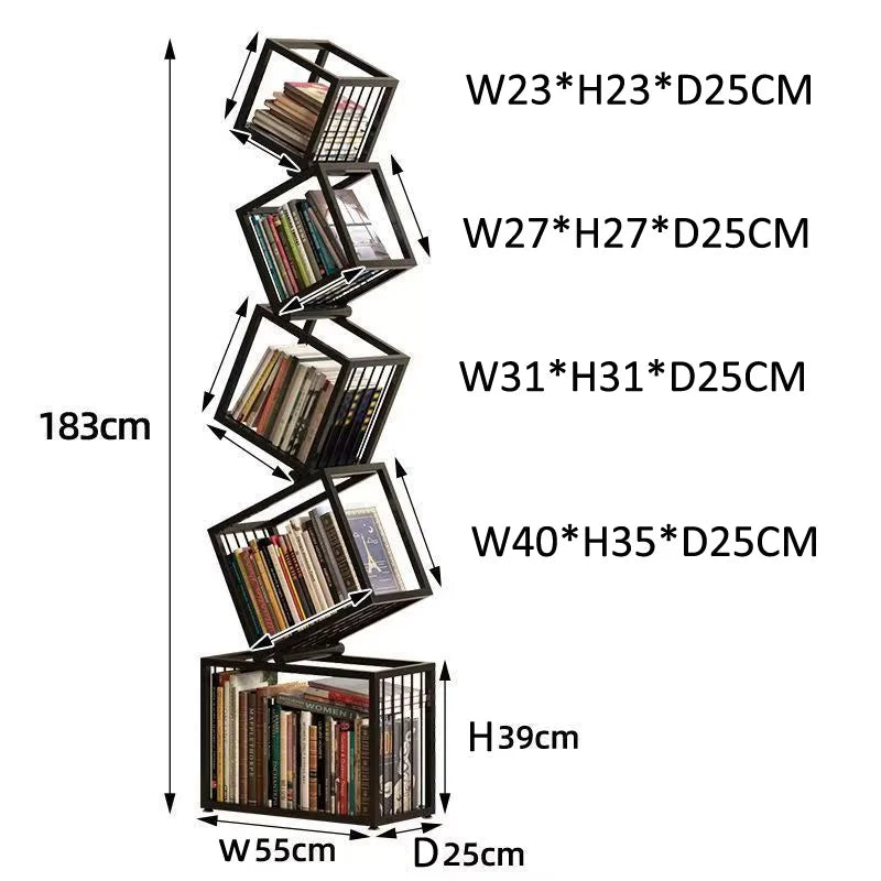 Iron Art Shelf - Office and Study Bookcase