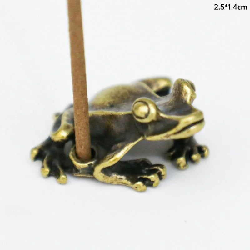 Antique Meditation Zen Frog Statue 