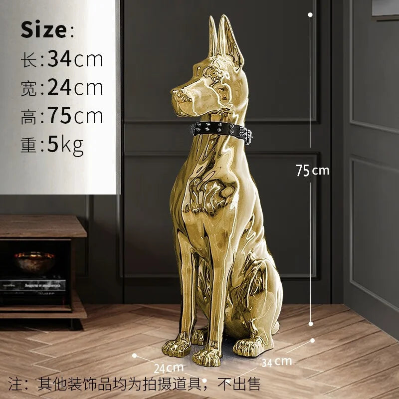 Electroplating Dog Statue