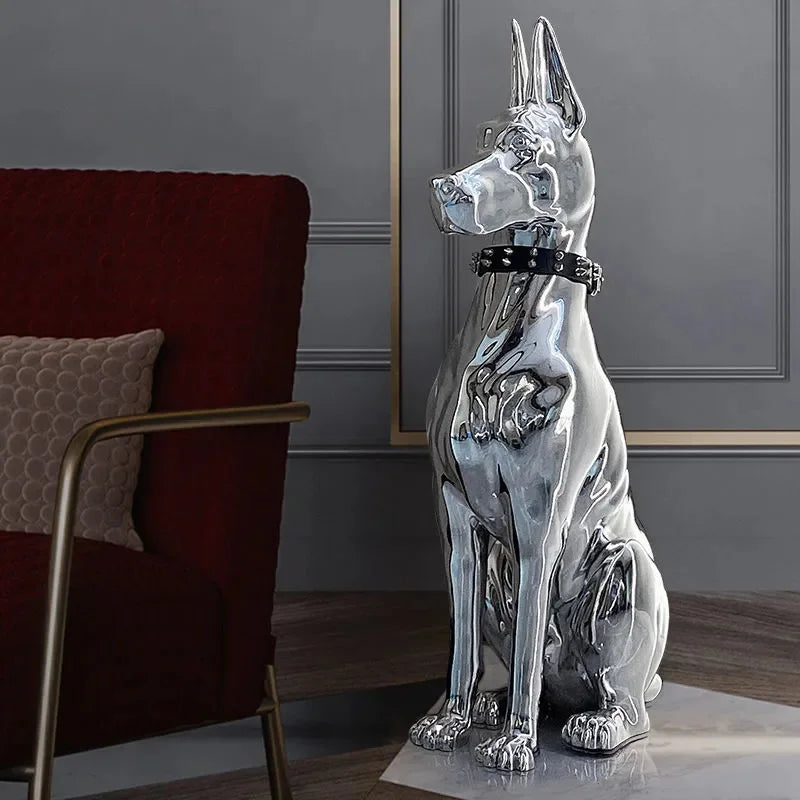 Electroplating Dog Statue