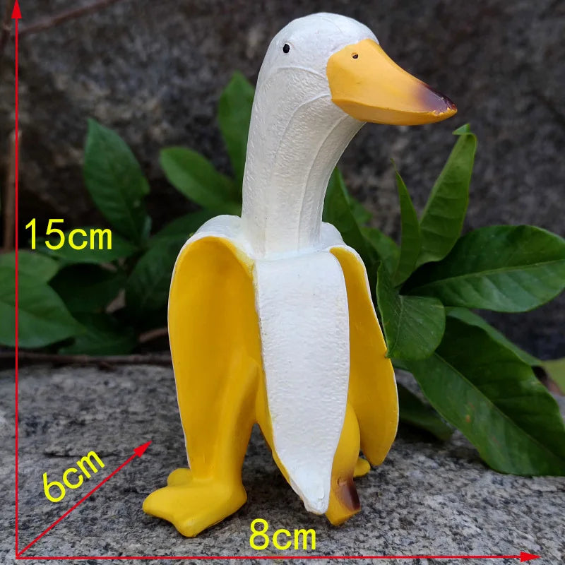Banana Duck Garden Sculpture 