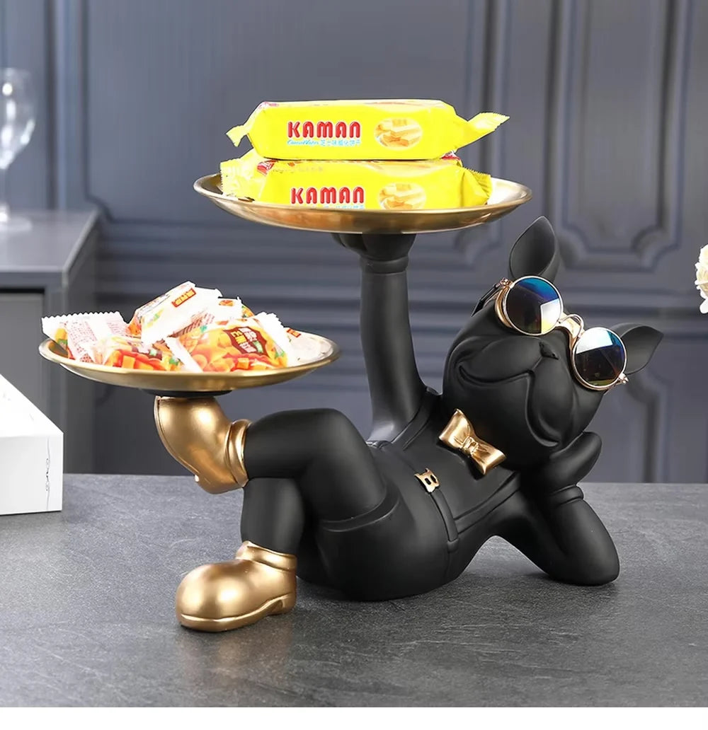 Dog Statue Organizer Decor 