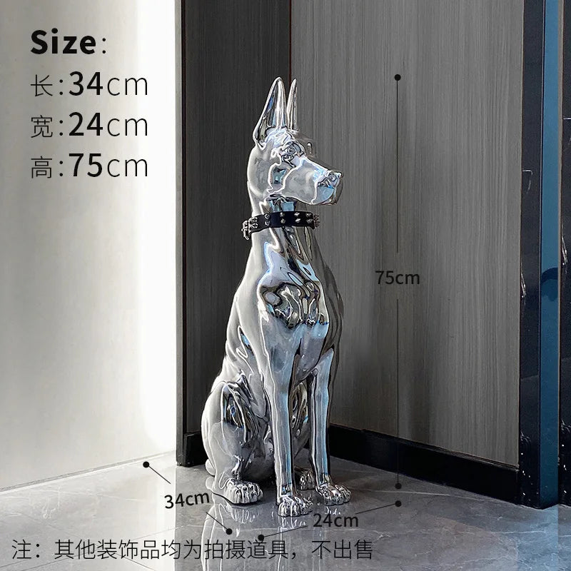 Electroplating Dog Statue