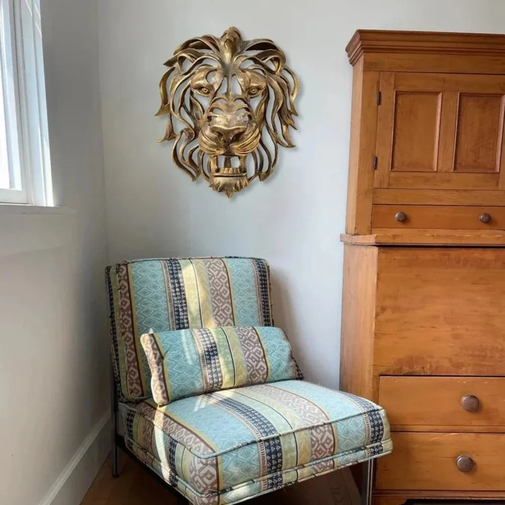 Lion Head Wall Mounted Art 