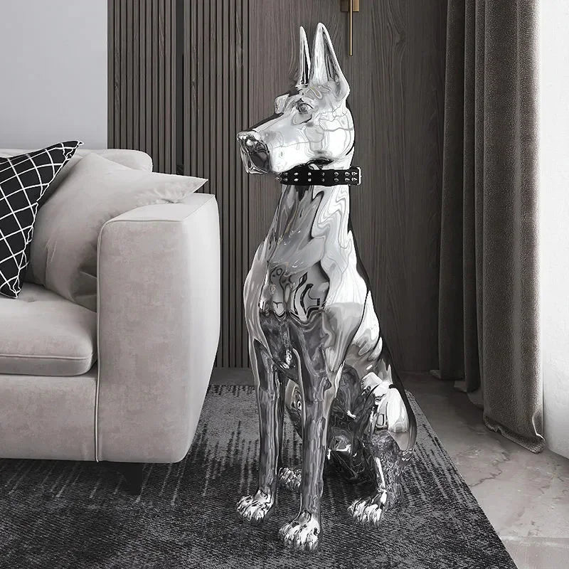 Electroplating Dog Statue