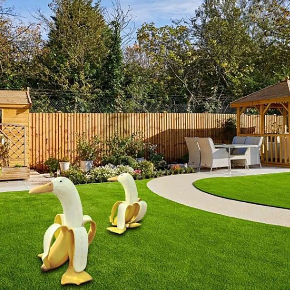 Banana Duck Garden Sculpture 