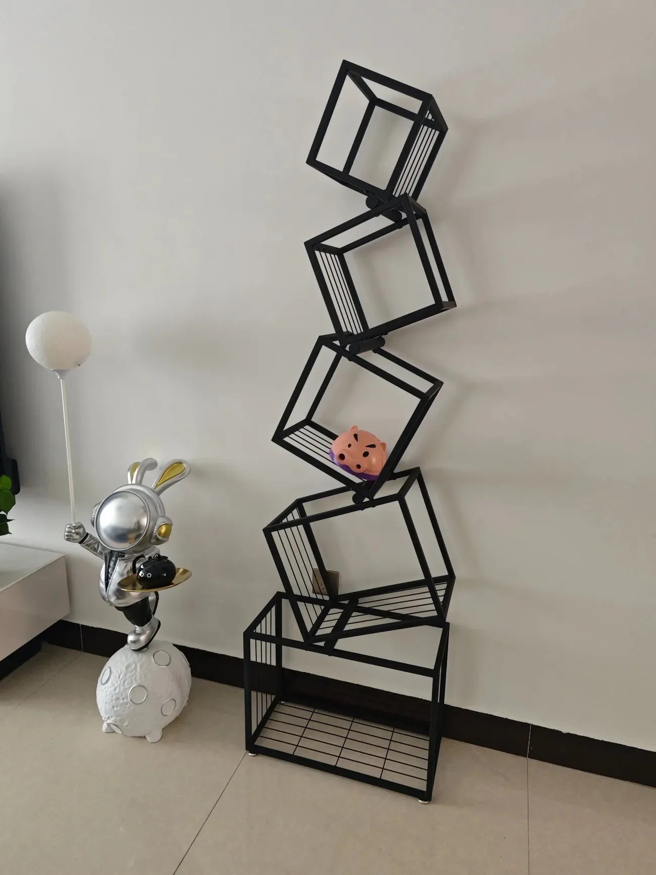 Iron Art Shelf - Office and Study Bookcase